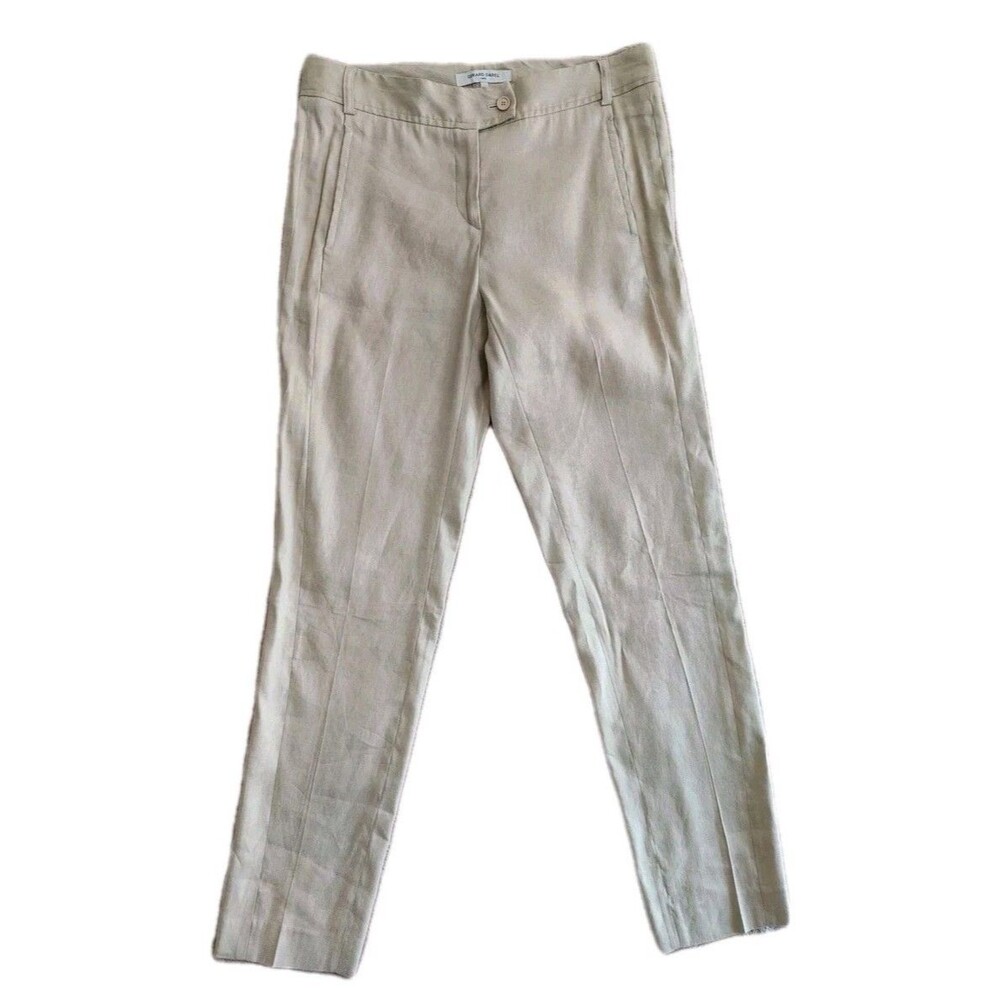 Gerard Darel Linen Ecru Trousers Women's Size 36FR / 4US